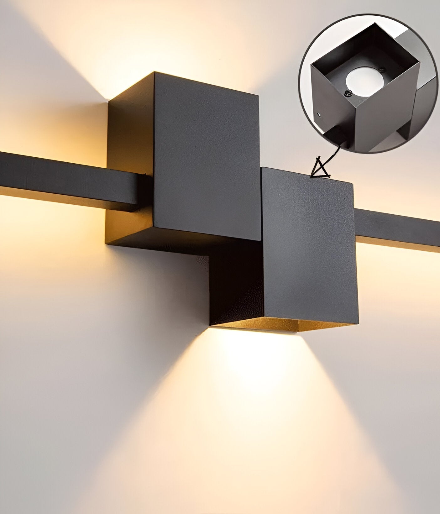 The Line Wandlamp – Minimalistische Zwarte LED Wandverlichting
