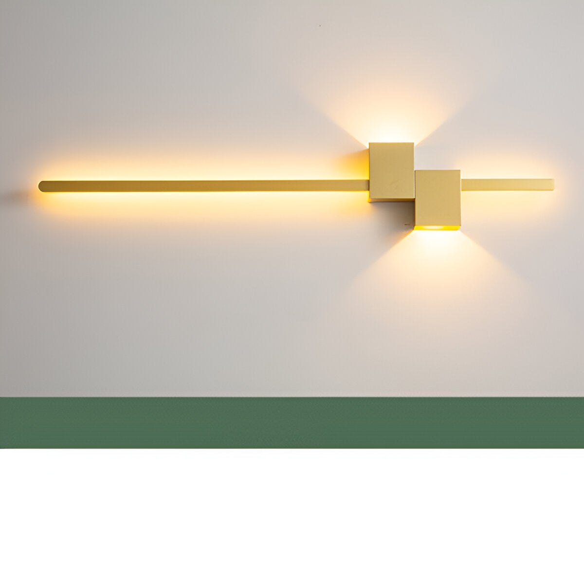 The Line Wandlamp – Minimalistische Zwarte LED Wandverlichting