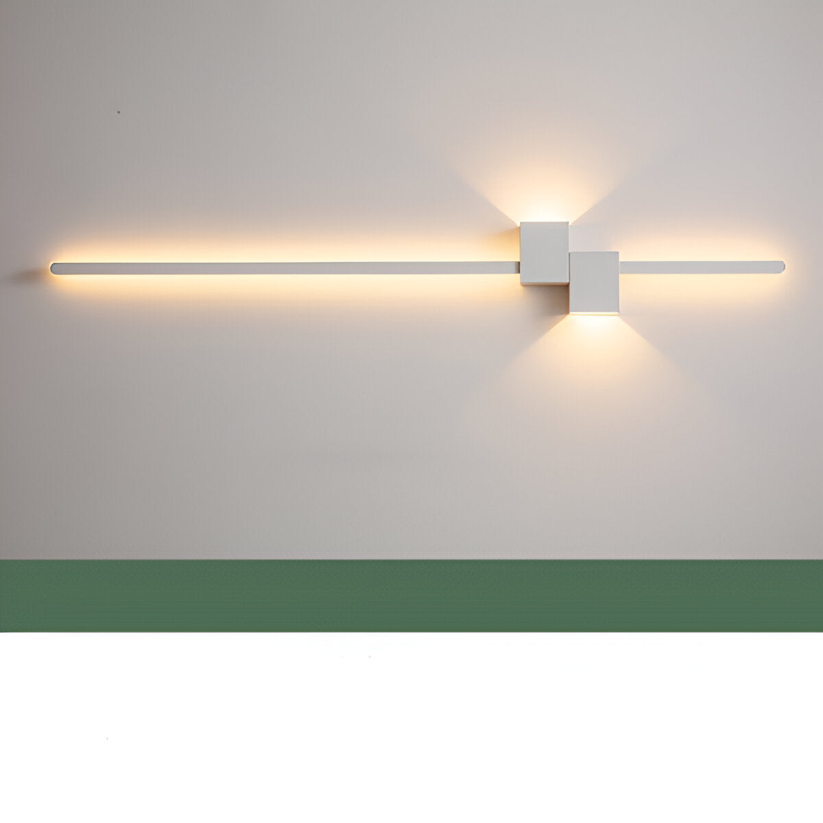 The Line Wandlamp – Minimalistische Zwarte LED Wandverlichting