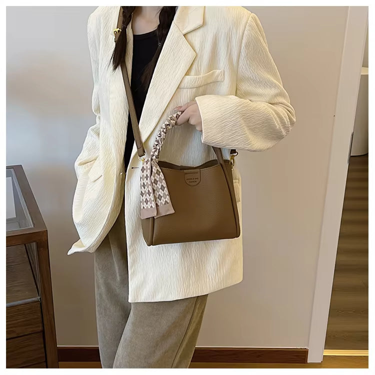 Vekoria – Women's Lychee Texture PU Leather Crossbody Handbag