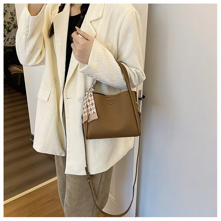 Vekoria – Women's Lychee Texture PU Leather Crossbody Handbag