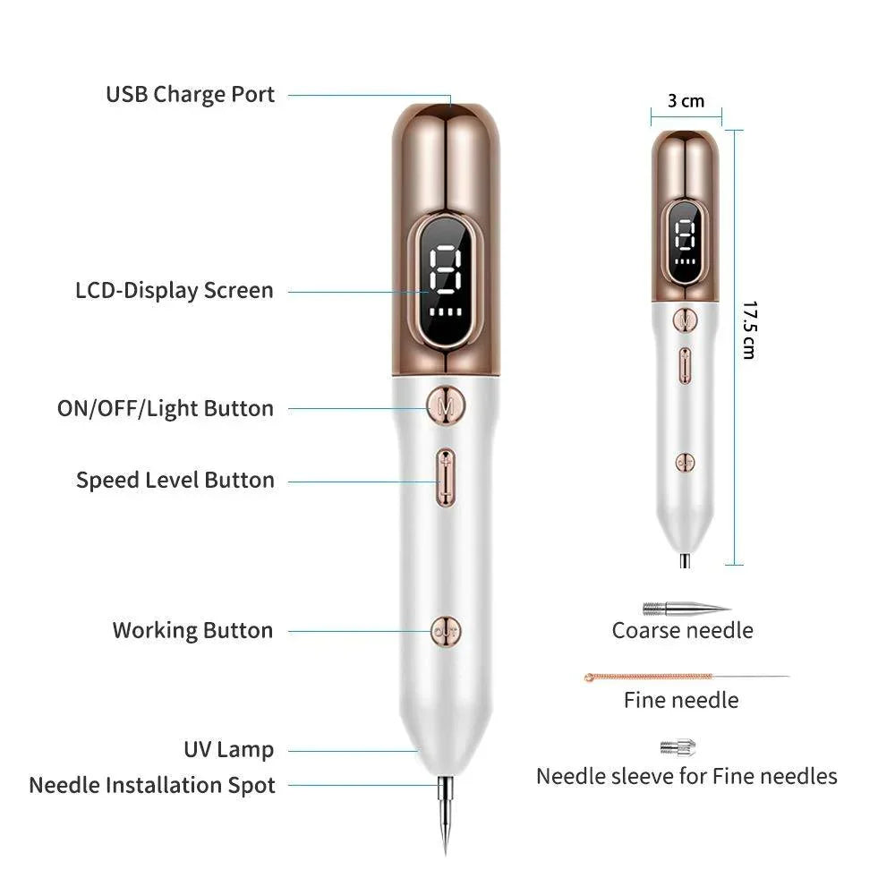 Plasma Pen voor het verwijderen van huidvlekken, moedervlekken en wratten