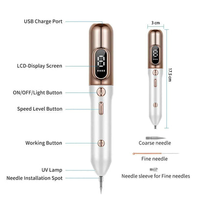 Plasma Pen voor het verwijderen van huidvlekken, moedervlekken en wratten